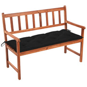 Tuinbank 120 cm massief acaciahout met kussen
