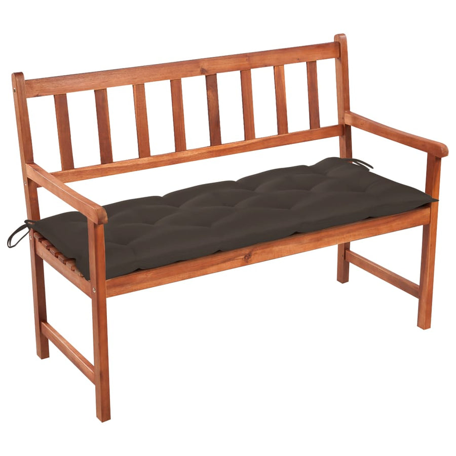 Tuinbank Met Kussen 120 Cm Massief Acaciahout 120 x 50 x 7 cm
