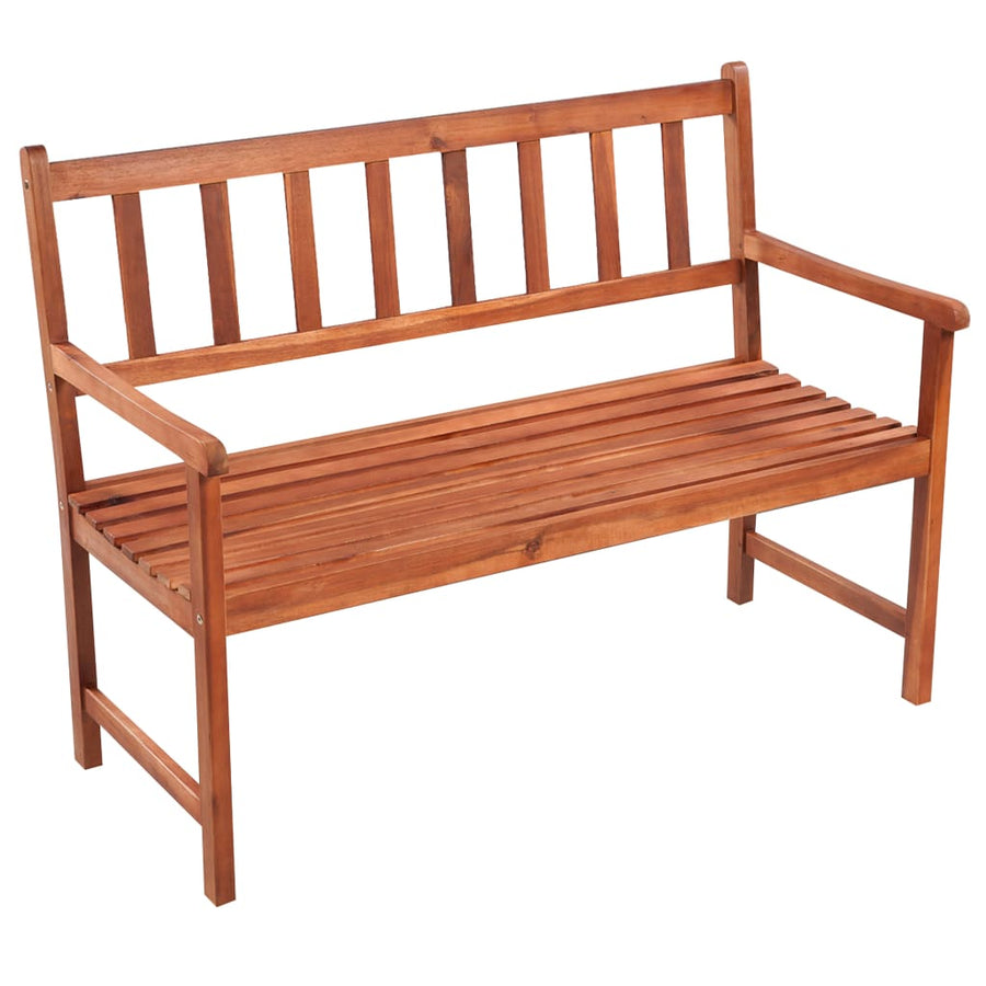 Tuinbank Met Kussen 120 Cm Massief Acaciahout 120 x 50 x 7 cm