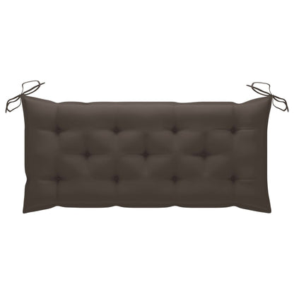 Tuinbank Met Kussen 120 Cm Massief Acaciahout 120 x 50 x 7 cm