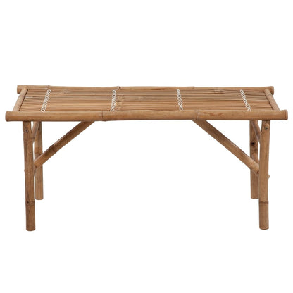 Tuinbank Inklapbaar Met Kussen 8 Cm Bamboe 120 x 50 x 4 cm koningsblauw