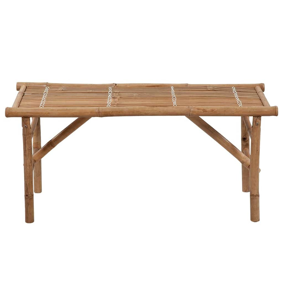 Tuinbank Inklapbaar Met Kussen 118 Cm Bamboe Heldergroen 120 x 50 x 4 cm
