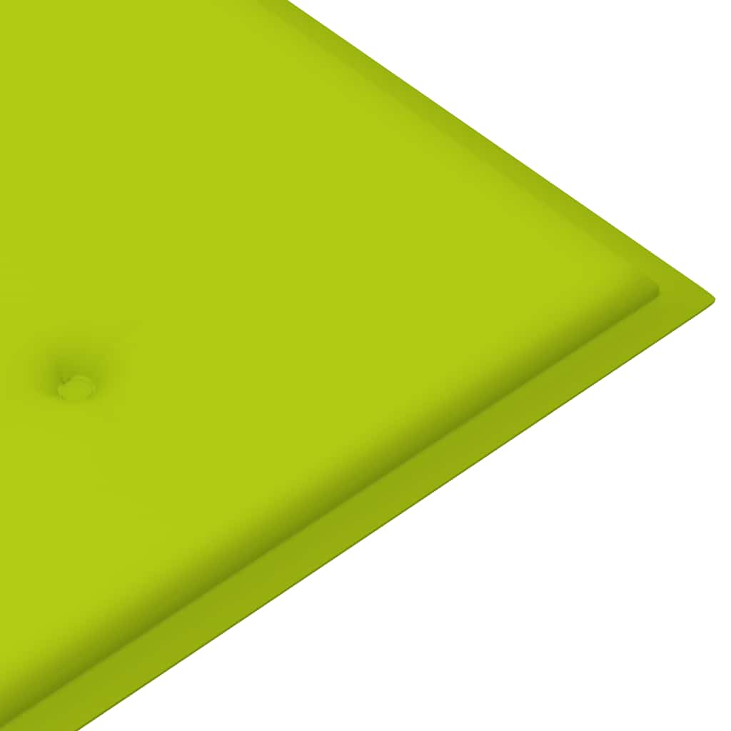 Tuinbank Inklapbaar Met Kussen 118 Cm Bamboe Heldergroen 120 x 50 x 4 cm