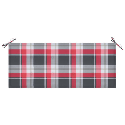 Tuinbank Inklapbaar Met Kussen 118 Cm Bamboe 120 x 50 x 4 cm
