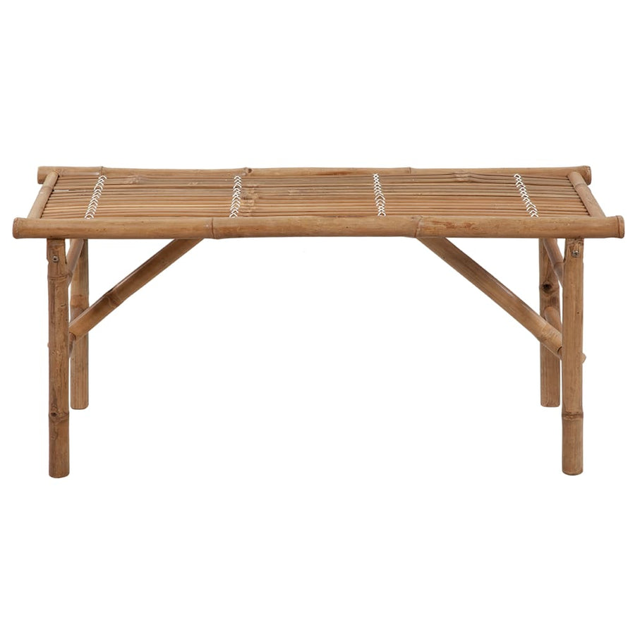 Tuinbank Inklapbaar Met Kussen 8 Cm Bamboe 120 x 50 x 7 cm Grijs