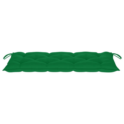 Tuinbank Inklapbaar Met Kussen 8 Cm Bamboe 120 x 50 x 7 cm Groen
