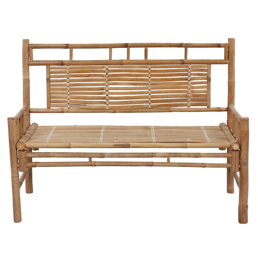 Tuinbank Met Kussen 20 Cm Bamboe 120 x 50 x 4 cm Antraciet