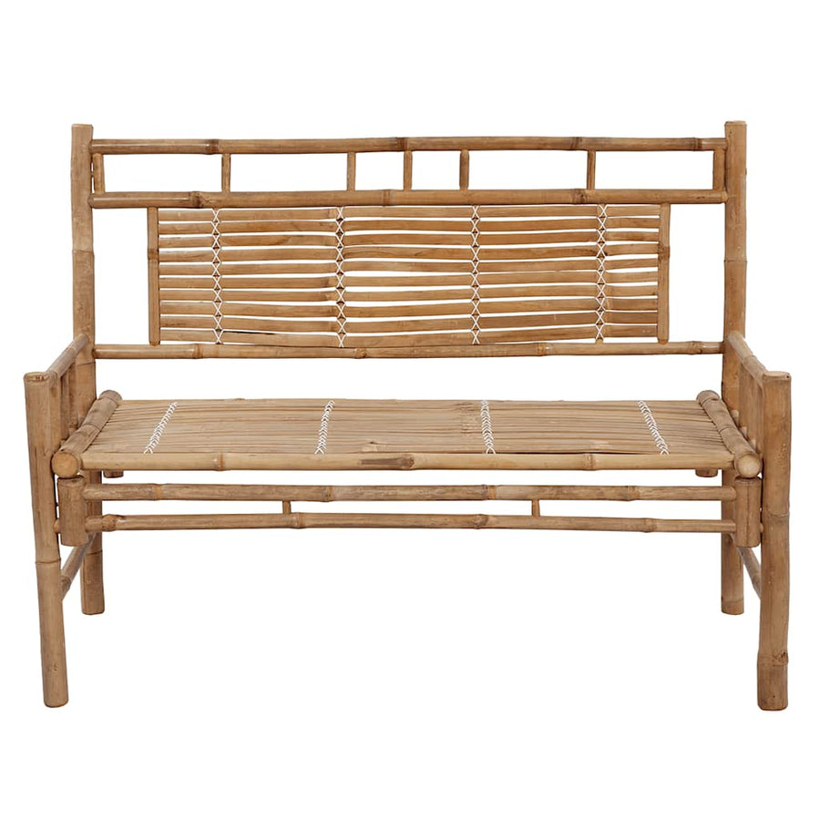 Tuinbank Met Kussen 120 Cm Bamboe Heldergroen 2