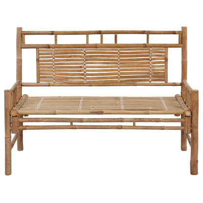 Tuinbank Met Kussen 20 Cm Bamboe 120 x 50 x 7 cm Antraciet