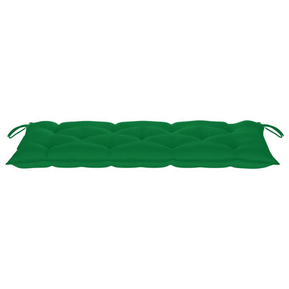 Tuinbank Met Kussen 20 Cm Bamboe 120 x 50 x 7 cm Groen