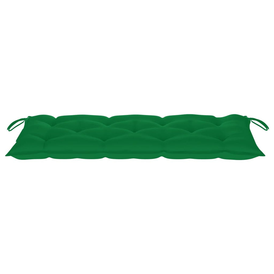 Tuinbank Met Kussen 20 Cm Bamboe 120 x 50 x 7 cm Groen