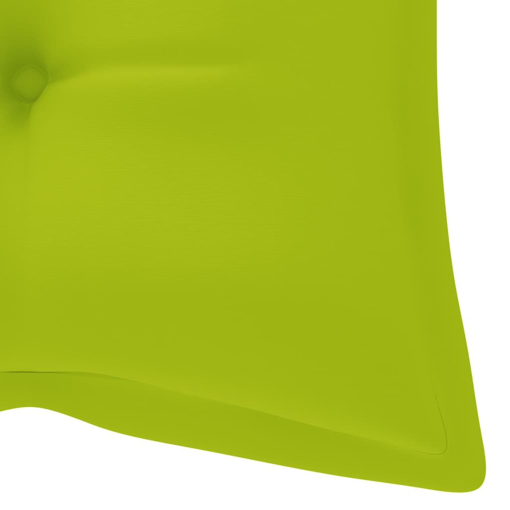 Tuinbank Met Kussen 20 Cm Bamboe 120 x 50 x 7 cm Heldergroen