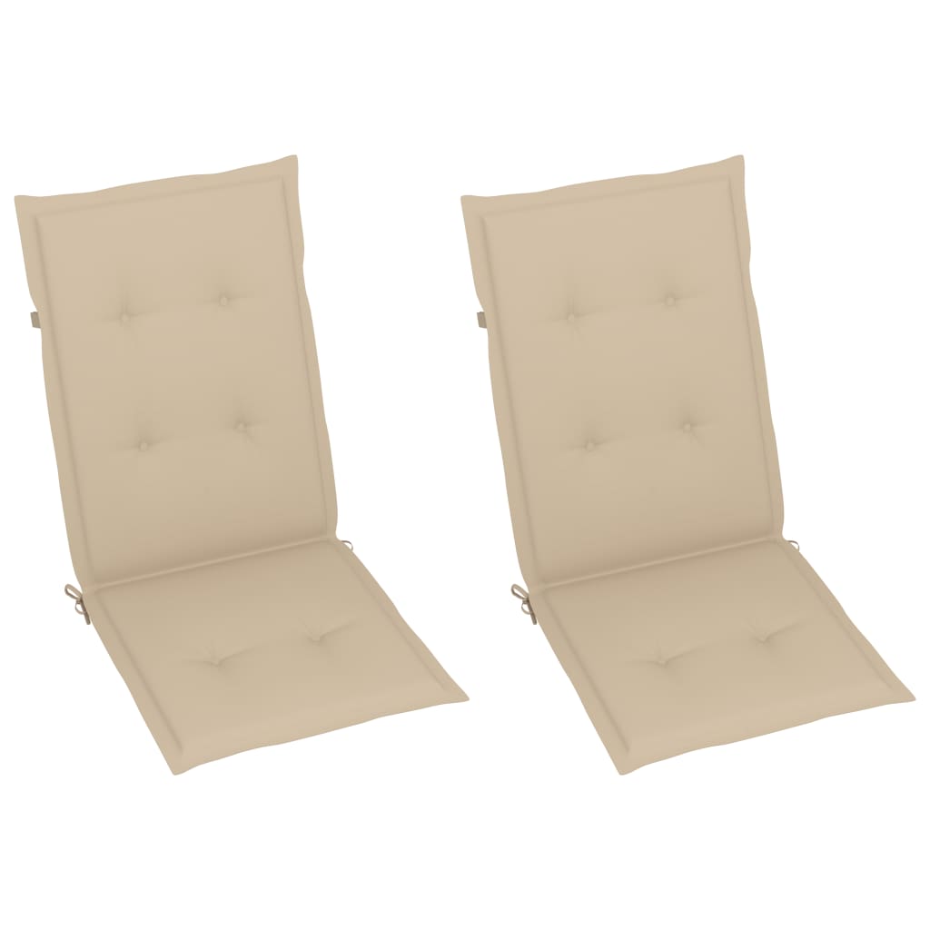 Schommelstoel Met Kussen Bamboe Beige