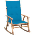 Rocking chair with bamboo cushion