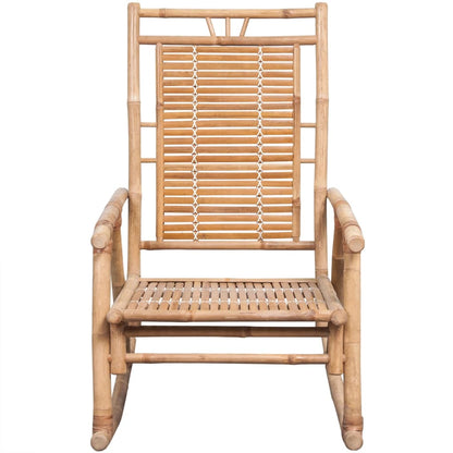 Schommelstoel Met Kussen Bamboe Blauw