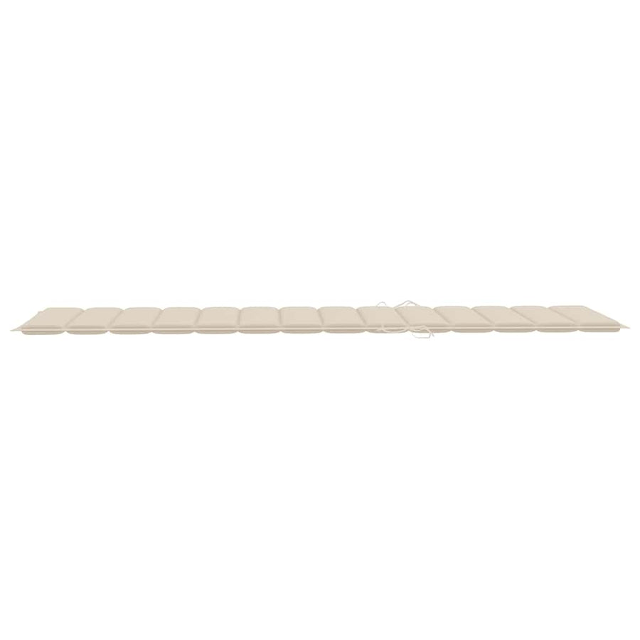 Ligbed 2-Persoons Met Kussens Bamboe Beige