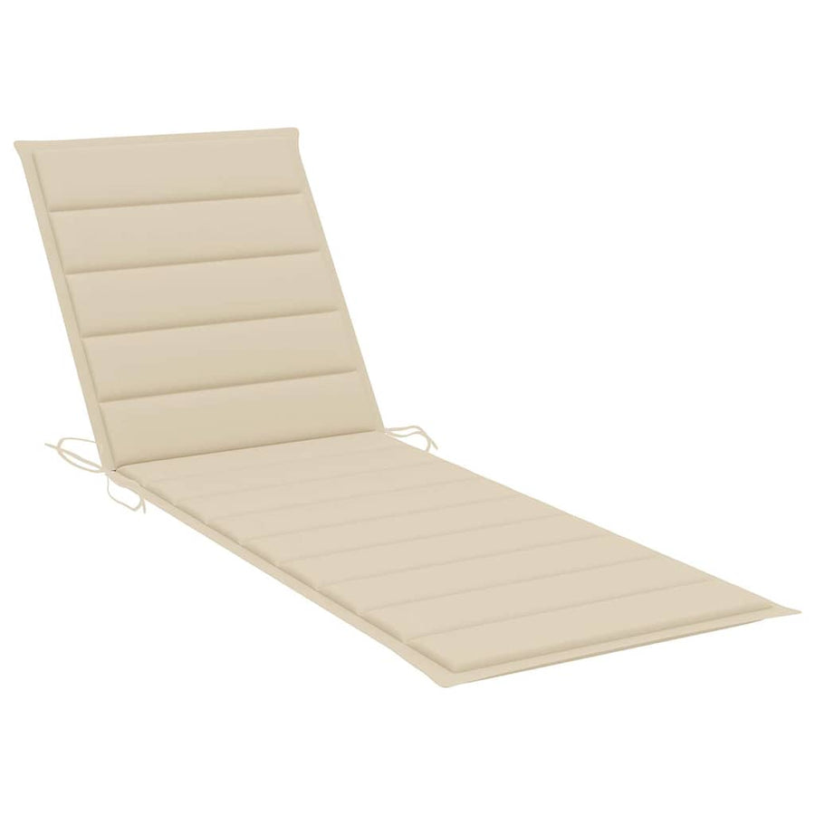 Ligbed 2-Persoons Met Kussens Bamboe Beige