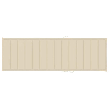 Ligbed 2-Persoons Met Kussens Bamboe Beige