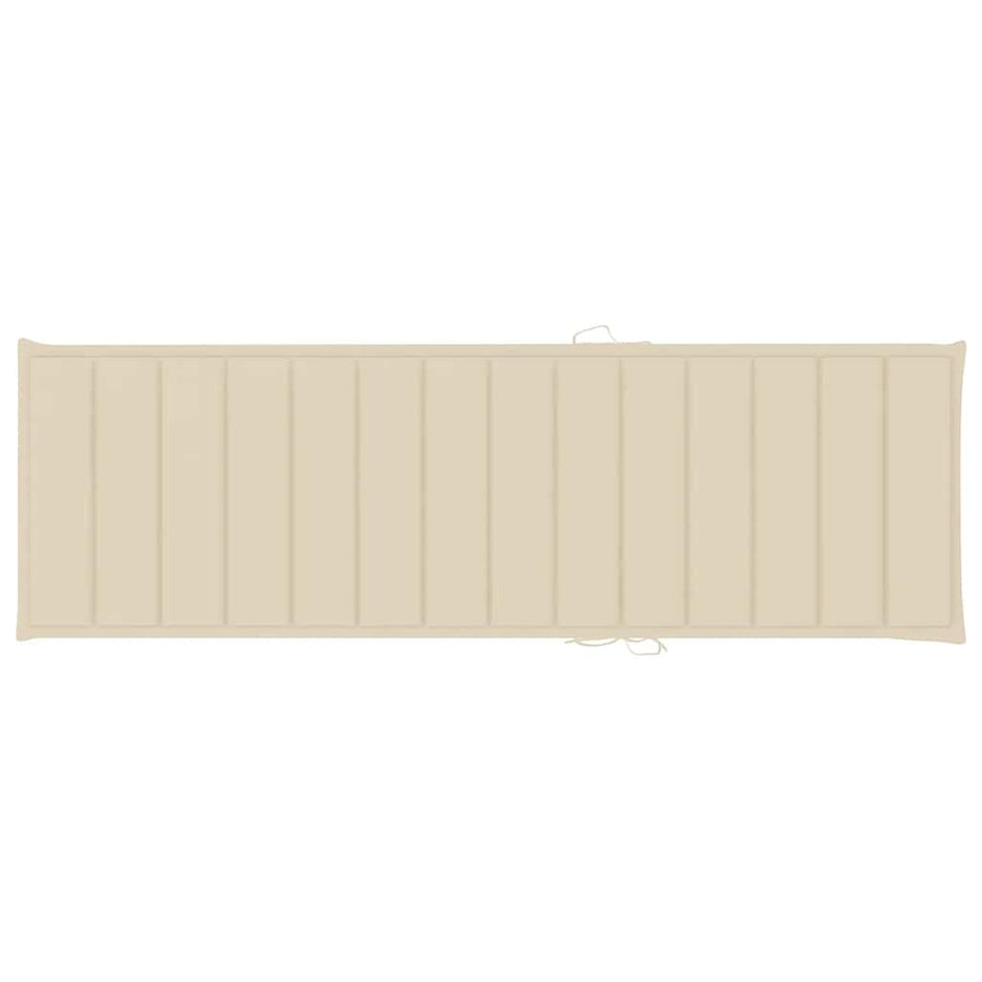Ligbed 2-Persoons Met Kussens Bamboe Beige
