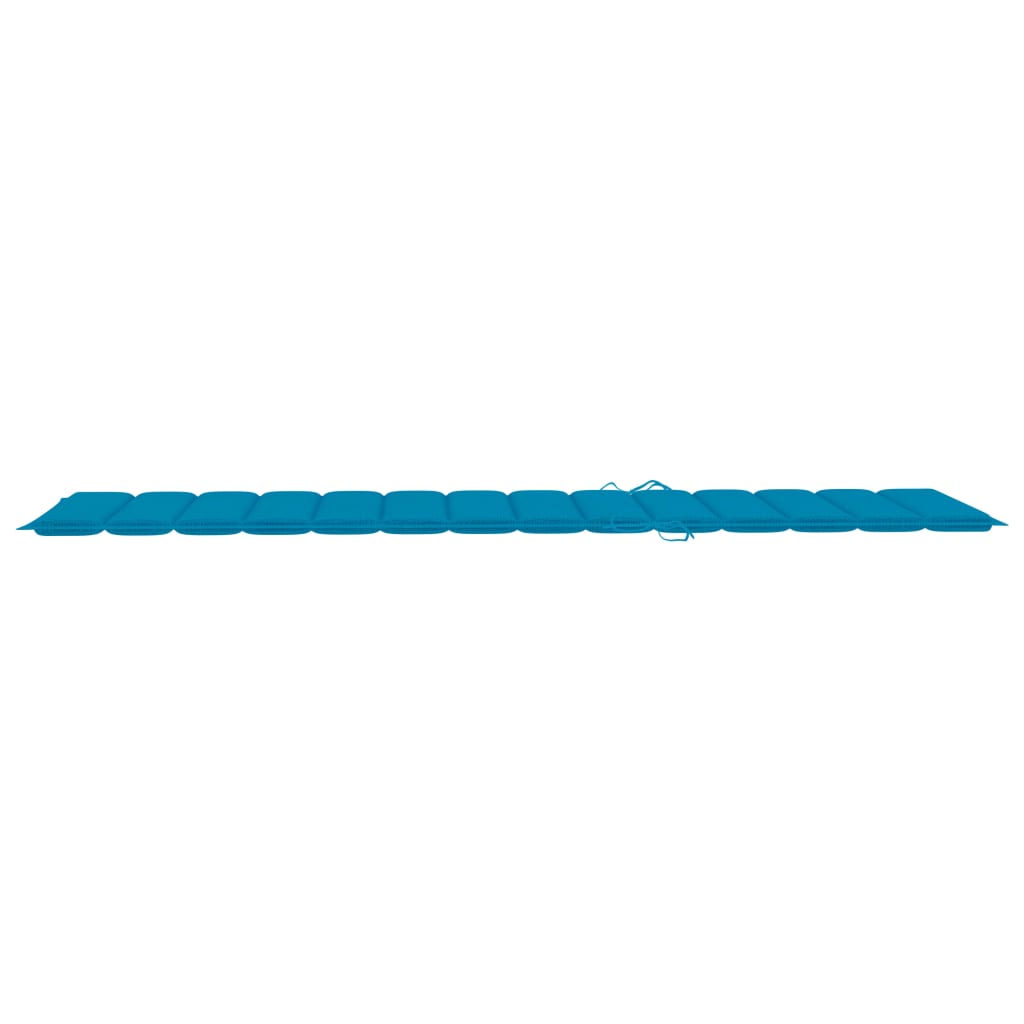 Ligbed 2-Persoons Met Kussens Bamboe Blauw