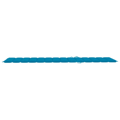 Ligbed 2-Persoons Met Kussens Bamboe Blauw