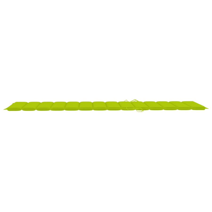 Ligbed 2-Persoons Met Kussens Bamboe Heldergroen