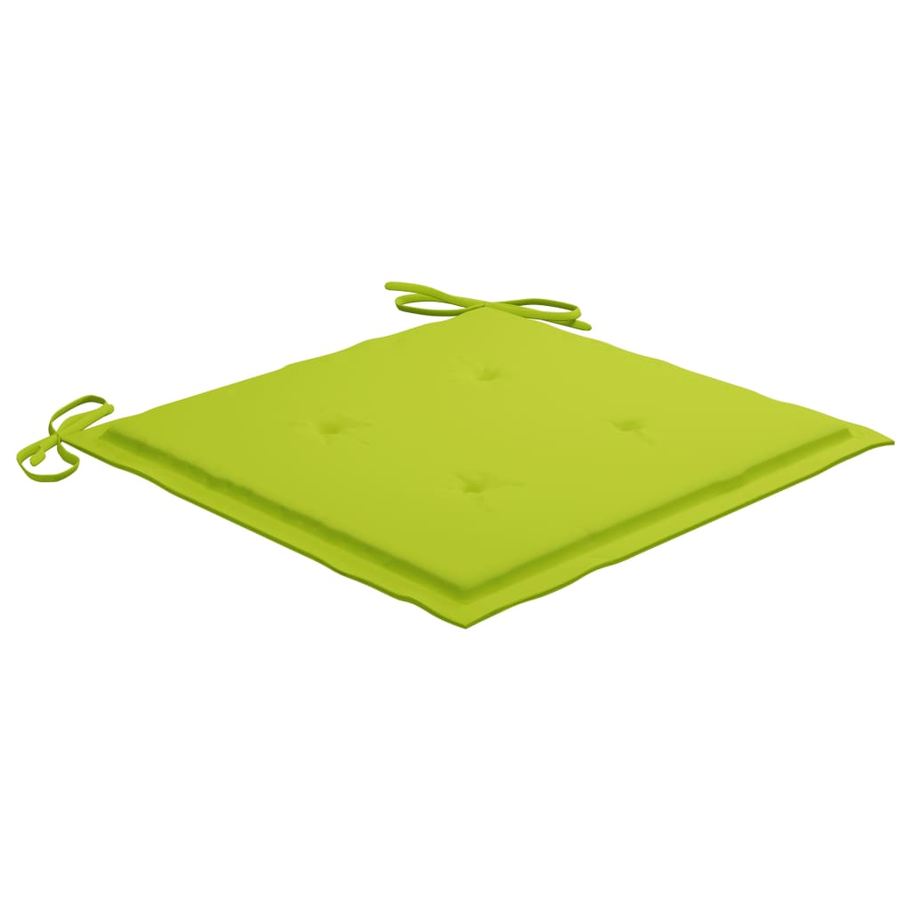 Tuinstoelen 2 st inklapbaar met kussens bamboe 40 x 40 x 4 cm