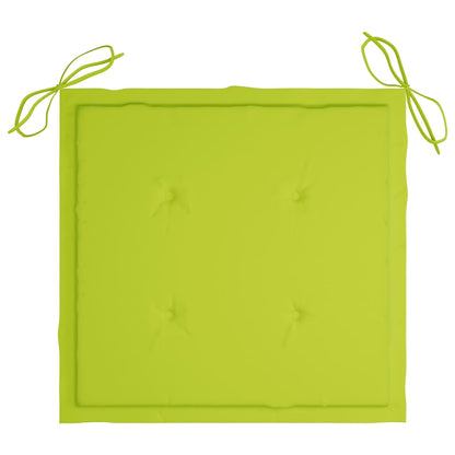 Tuinstoelen 2 st inklapbaar met kussens bamboe 40 x 40 x 4 cm