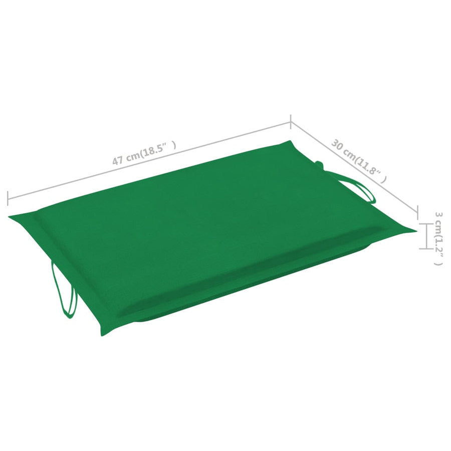 Ligbed Met Kussen Massief Acaciahout Grijs Groen