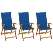 Tuinstoelen 3 st inklapbaar massief acaciahout