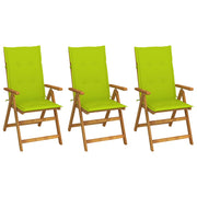 Tuinstoelen 3 st inklapbaar massief acaciahout