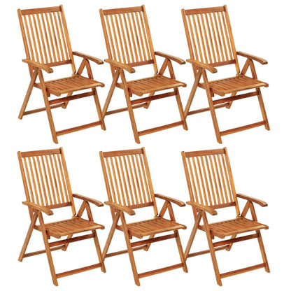 Tuinstoelen Inklapbaar Met Kussens Massief Acaciahout Blauw 6