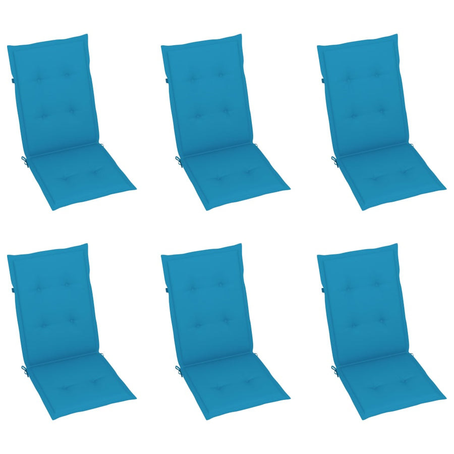 Tuinstoelen Inklapbaar Met Kussens Massief Acaciahout Blauw 6