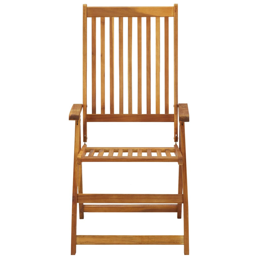 Tuinstoelen 6 st inklapbaar met kussens massief acaciahout