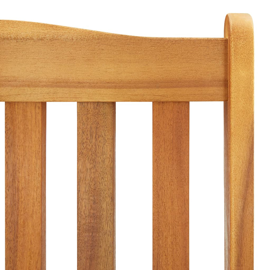 Schommelstoel Met Kussens Massief Acaciahout Blauw