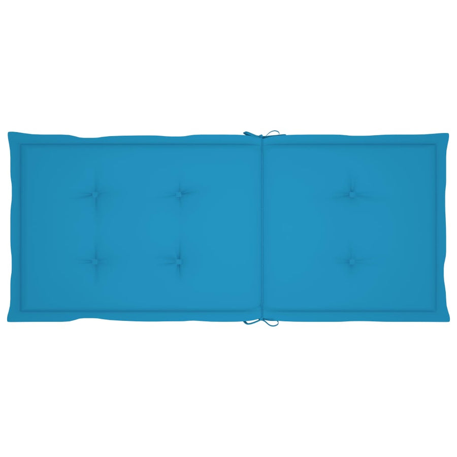Schommelstoel Met Kussens Massief Acaciahout Blauw