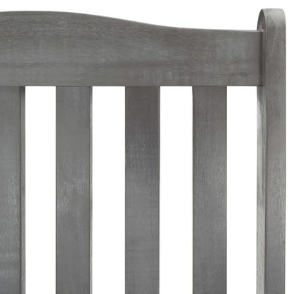Schommelstoel Met Kussens Massief Acaciahout Grijs Taupe