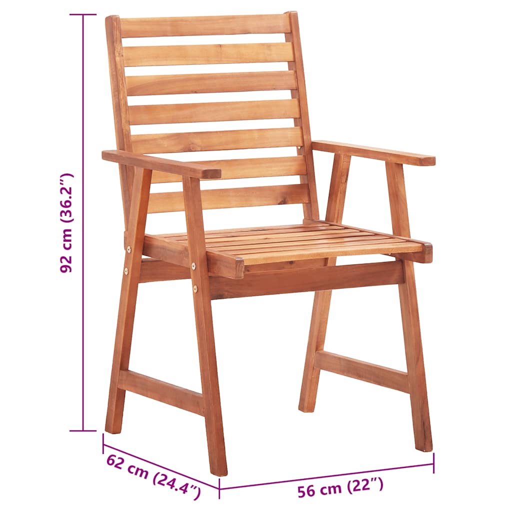 Tuinstoelen Met Kussens Massief Acaciahout 2