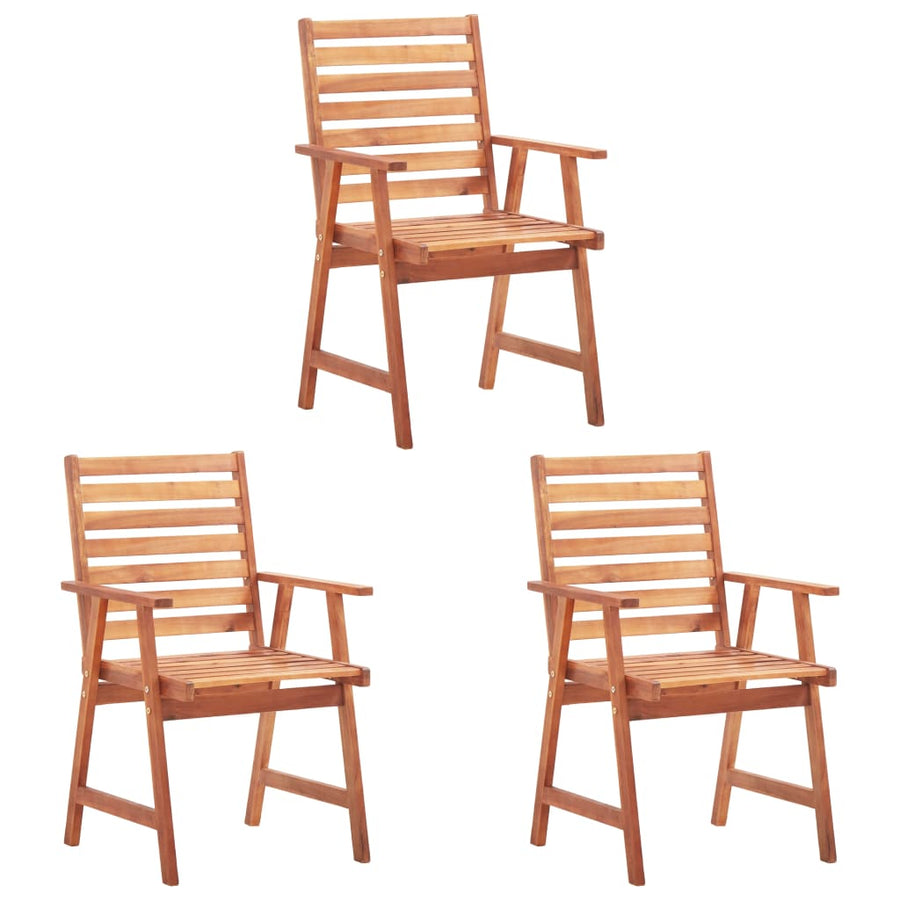 Tuinstoelen Met Kussens Massief Acaciahout 1 3 Beige