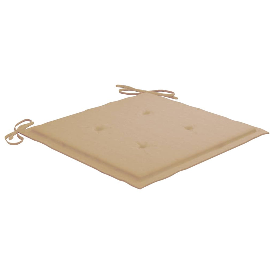 Tuinstoelen Met Kussens Massief Acaciahout 1 3 Beige