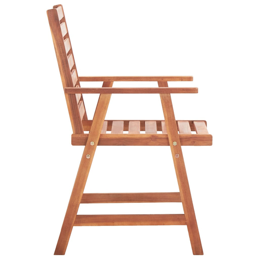 Tuinstoelen Met Kussens Massief Acaciahout 3 Blauw