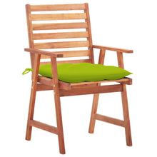 Tuinstoelen 3 St Met Kussens Massief Acaciahout Heldergroen
