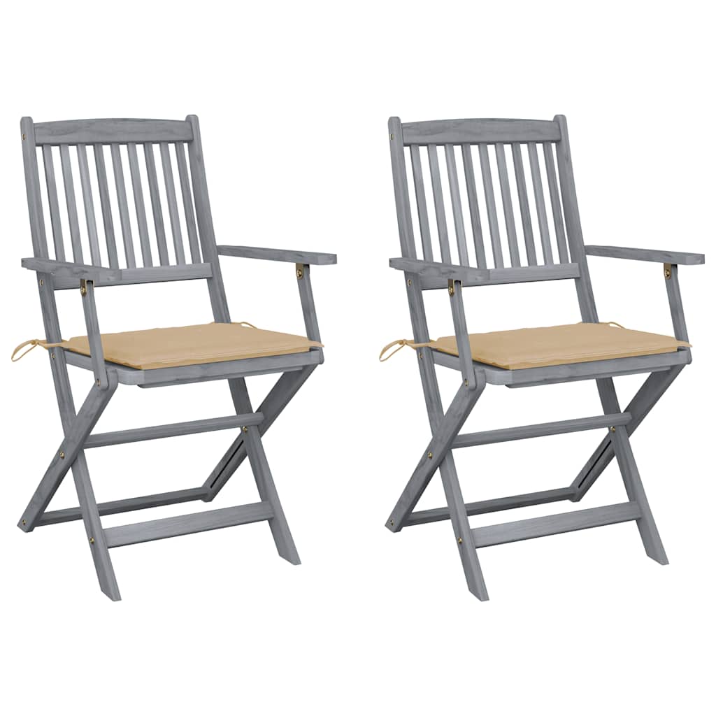 Tuinstoelen Inklapbaar Met Kussens Massief Acaciahout 2