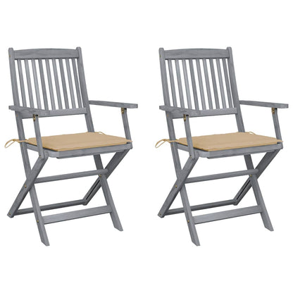 Tuinstoelen Inklapbaar Met Kussens Massief Acaciahout 2