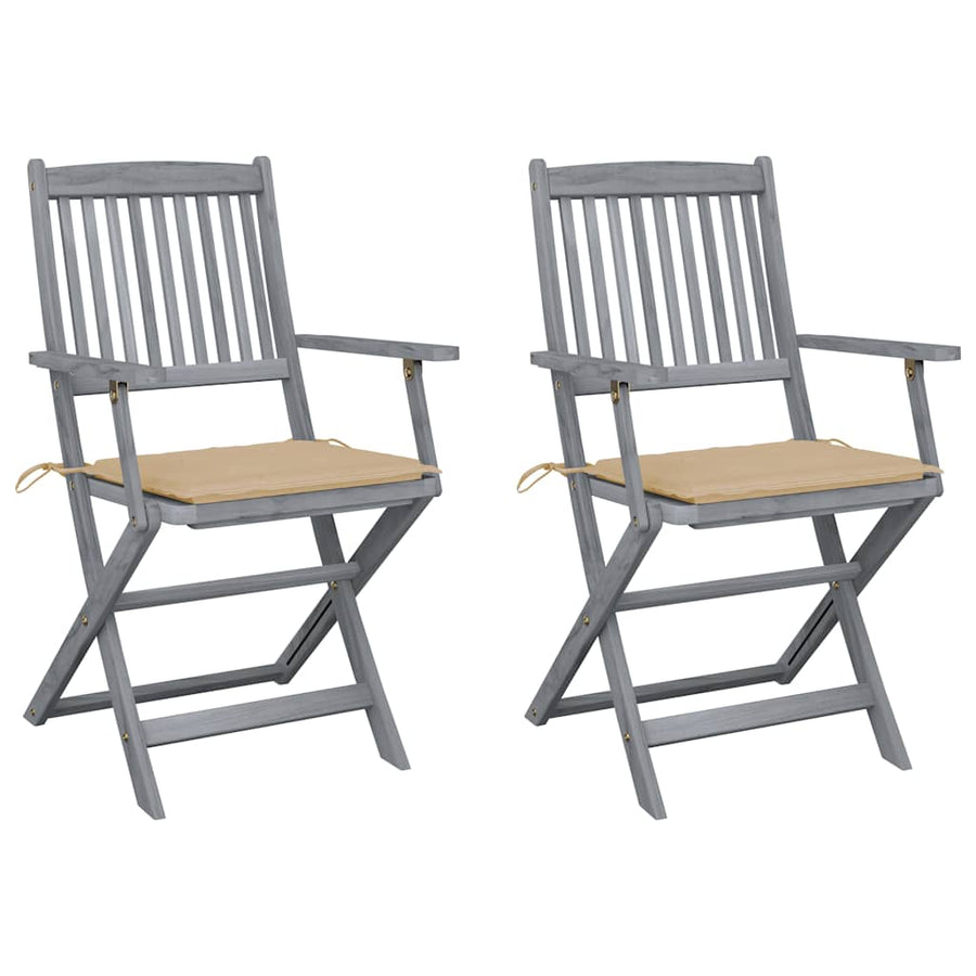 Tuinstoelen Inklapbaar Met Kussens Massief Acaciahout 2