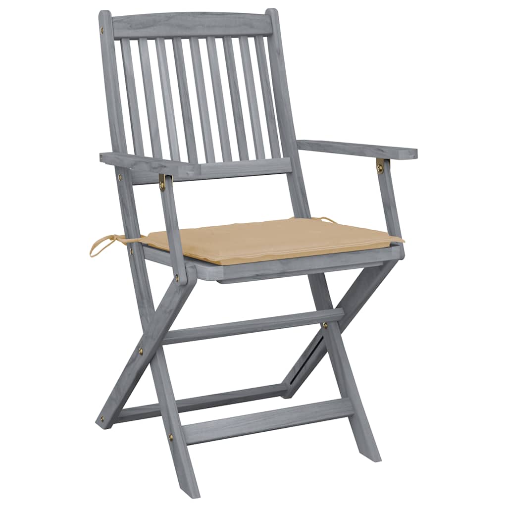 Tuinstoelen Inklapbaar Met Kussens Massief Acaciahout 2