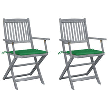 Tuinstoelen Inklapbaar Met Kussens Massief Acaciahout 2