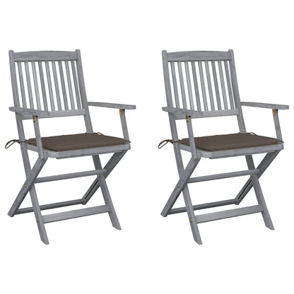 Tuinstoelen Inklapbaar Met Kussens Massief Acaciahout 2