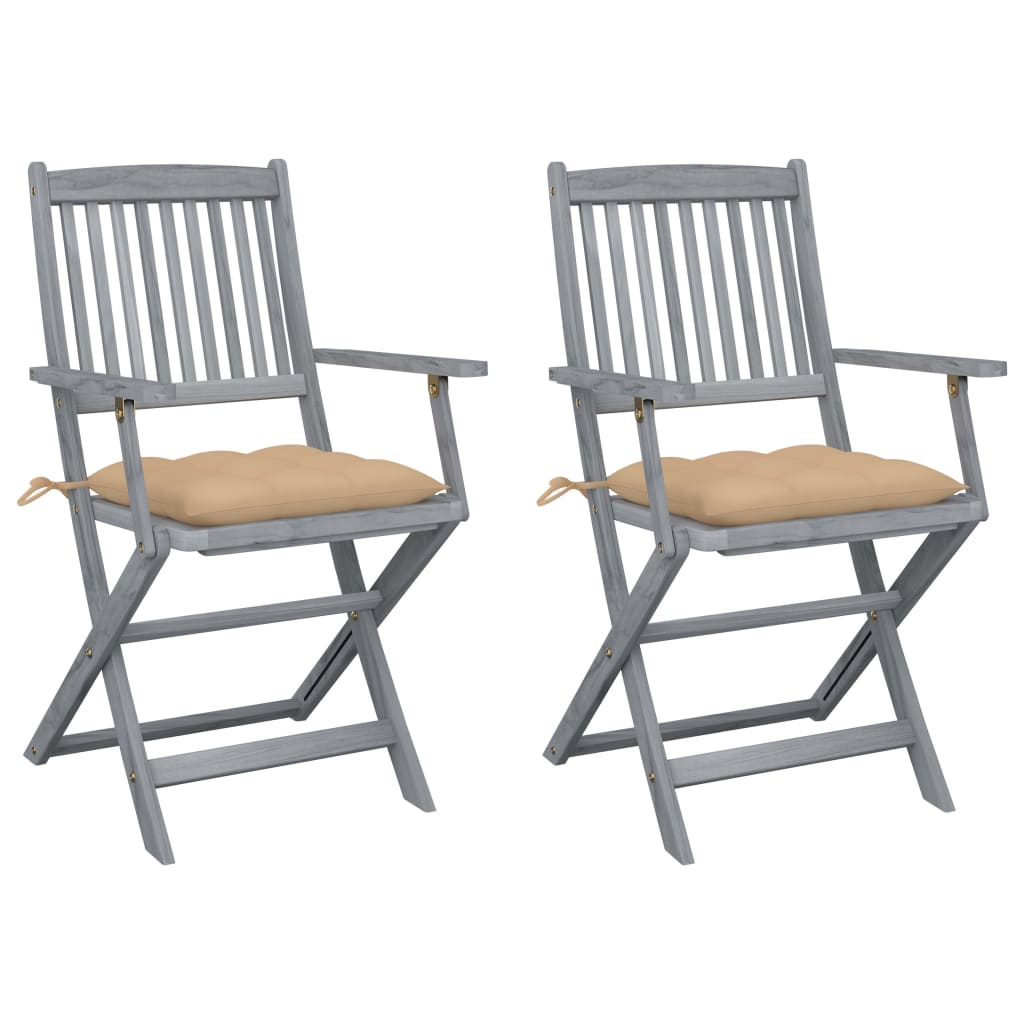 Tuinstoelen Inklapbaar Met Kussens Massief Acaciahout 2