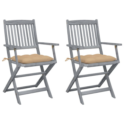Tuinstoelen Inklapbaar Met Kussens Massief Acaciahout 2